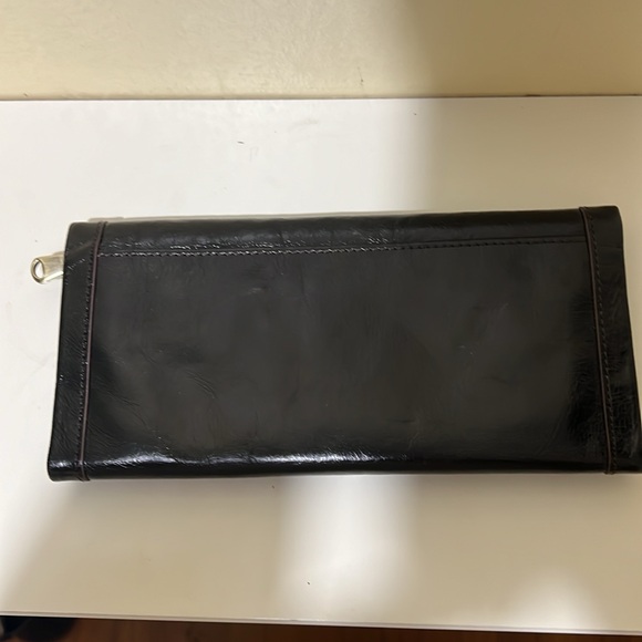 Hobo Black Leather Tri-Fold Wallet - Picture 3 of 10